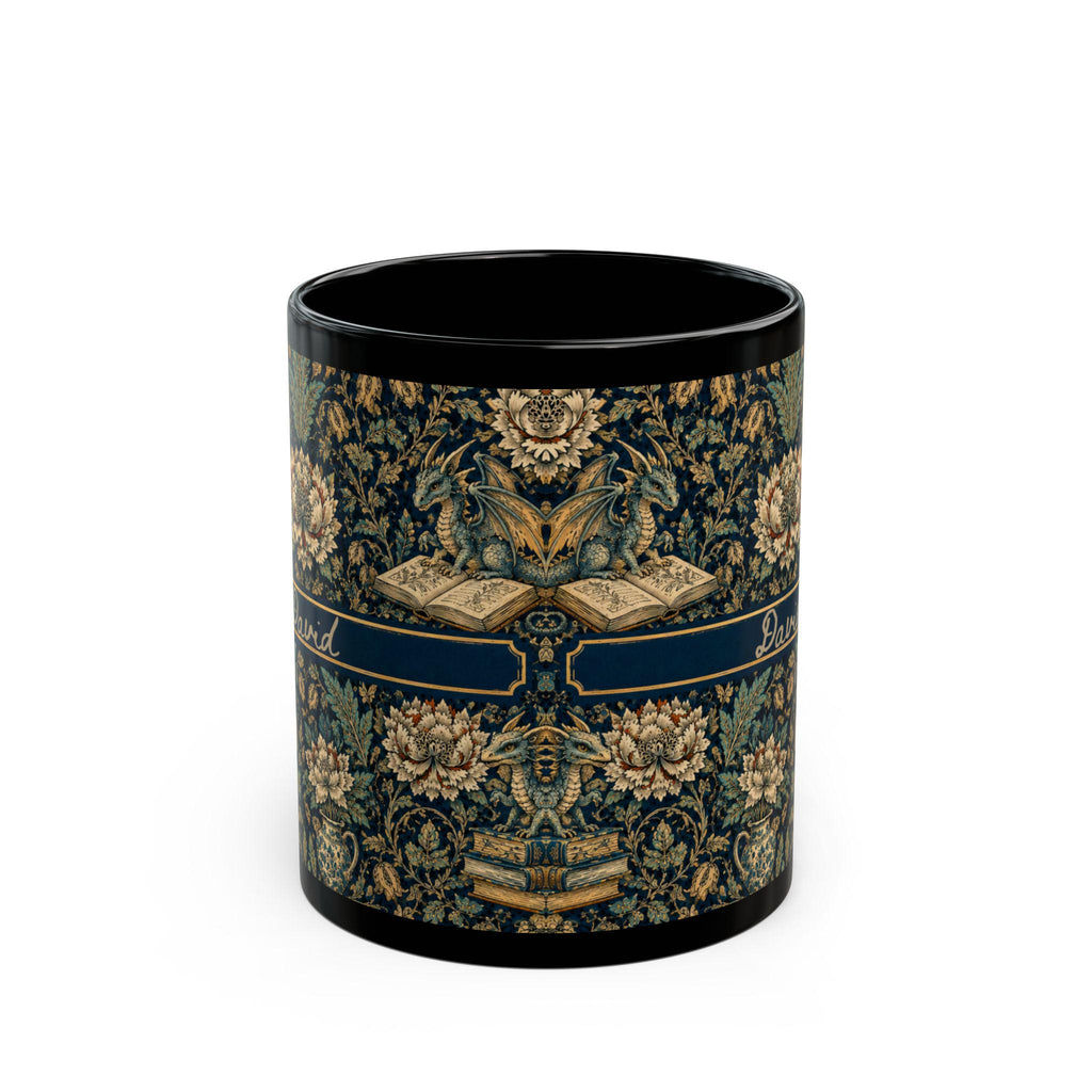 LELORESTORE Personalized Dark Academia Floral Mug Gothic Botanical Coffee Cup