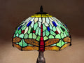 U2Antique Dragonfly Tiffany Table Lamp