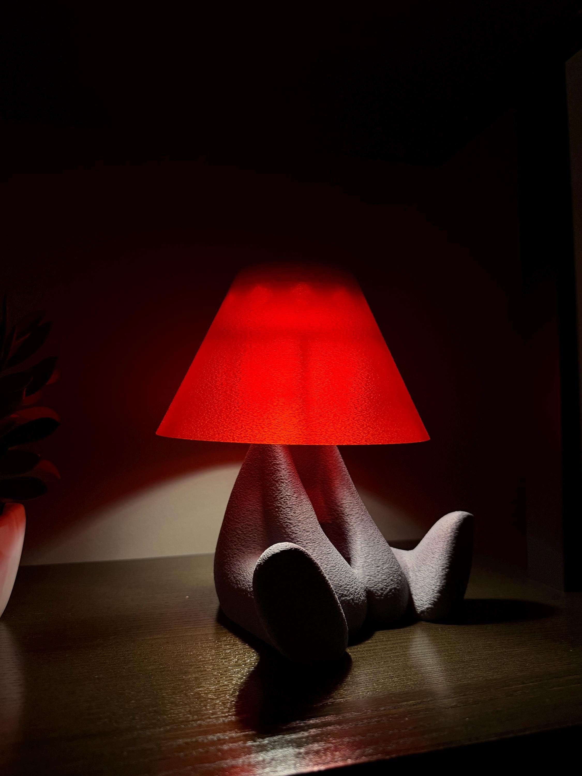 bostonhomestudio Shy Buddy Lamp Cordless Tap LED Night Light 9in