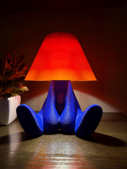 bostonhomestudio Shy Buddy Lamp Cordless Tap LED Night Light 9in