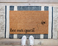 HamlinRowShop Bee Our Guest Coir Doormat Spring Decor