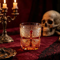 Hand Blown Crystal Tumbler Gothic Whiskey Glass Victorian Vampire