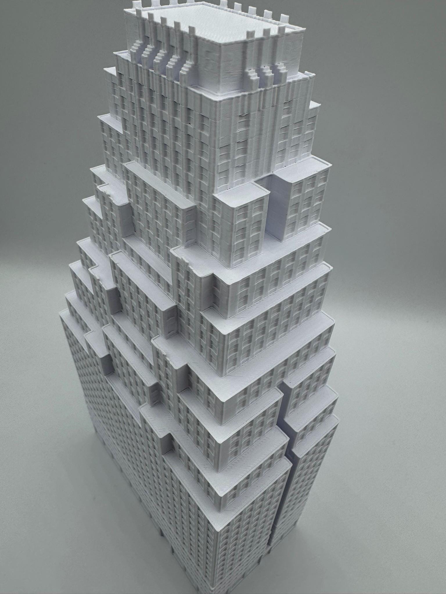 StarsoftheCity 120 Wall Street 3D Printed Architectural Model White