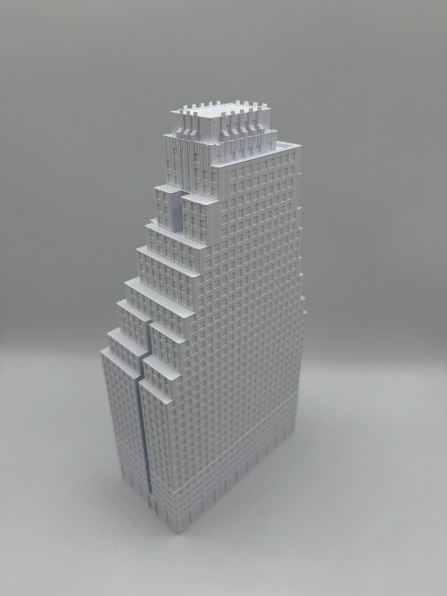 StarsoftheCity 120 Wall Street 3D Printed Architectural Model White