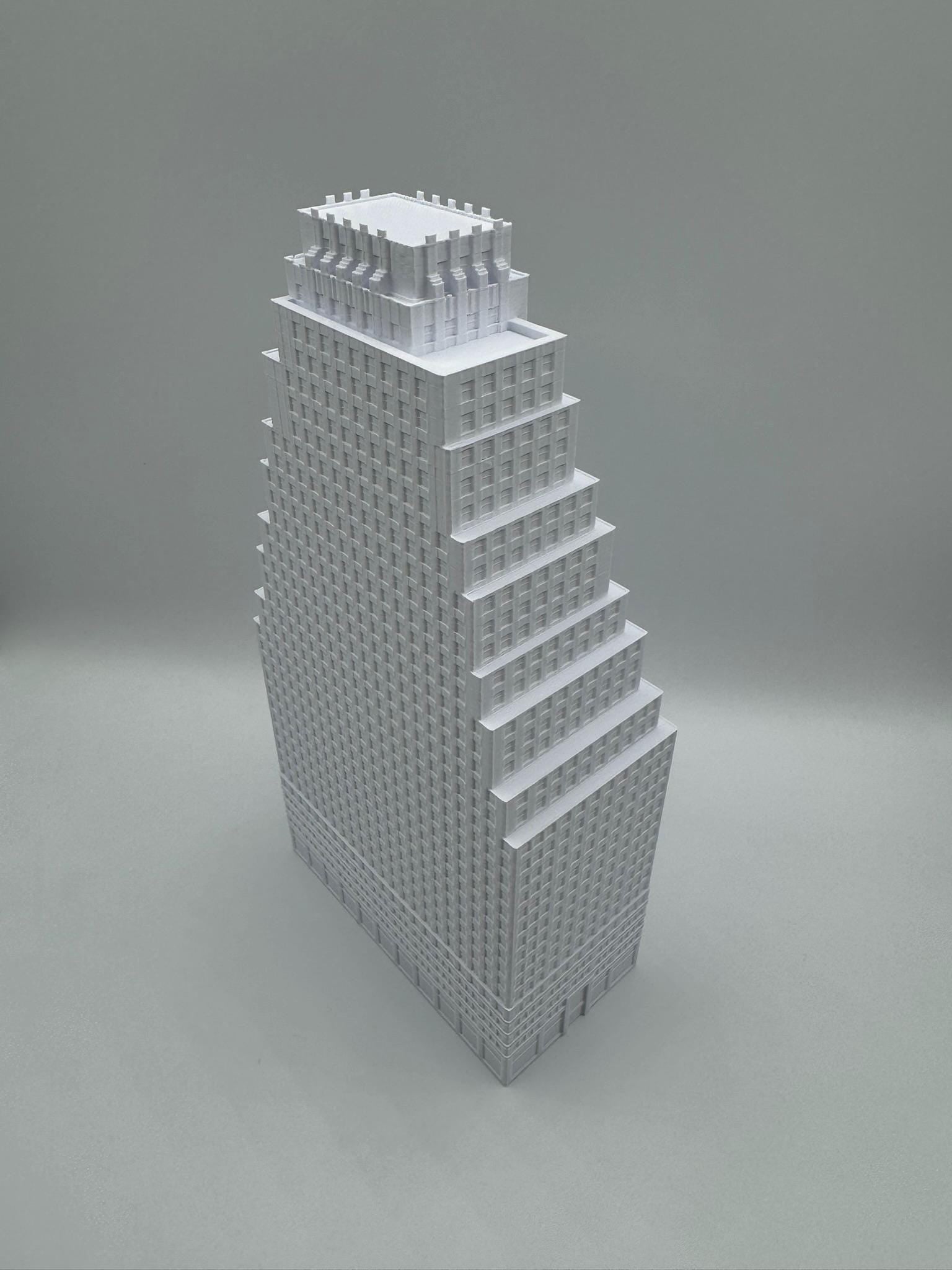 StarsoftheCity 120 Wall Street 3D Printed Architectural Model White