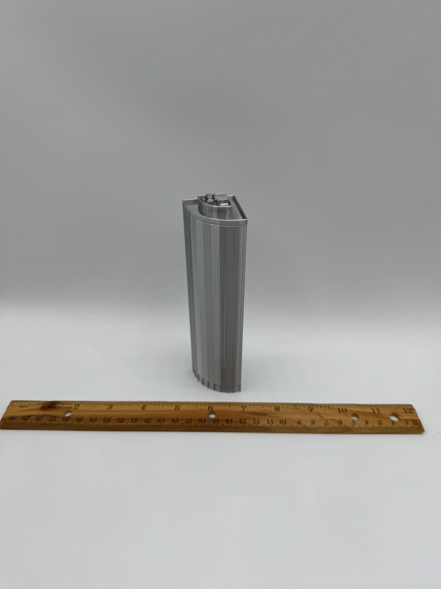 StarsoftheCity 17 State Street 3D Printed Building Model, 1:1000 Scale Silver
