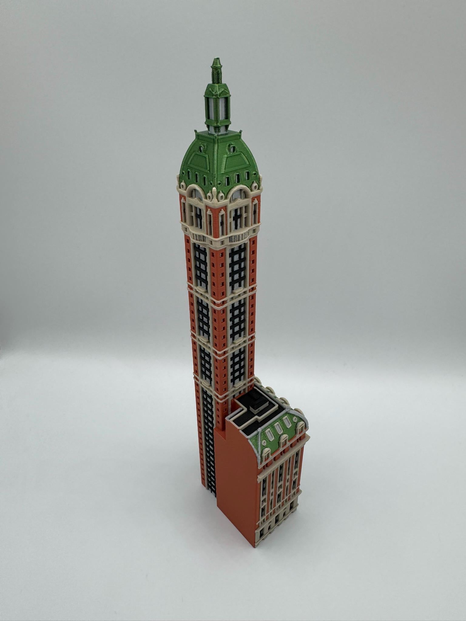 StarsoftheCity Singer Building Model 3D Printed Full Color