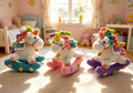 CrochetRecipe Handmade Crochet Rocking Unicorn Toy 7in Pink