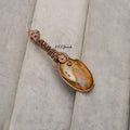 EkkJewels Neelite Gemstone Pendant Handmade Copper Wire Wrapped Necklace