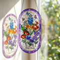 RainLine Personalized Birth Flower Family Garden Glass Suncatcher Art