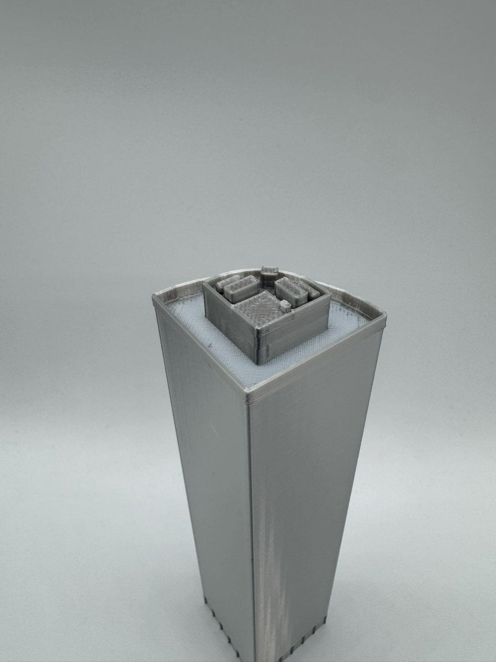 StarsoftheCity 17 State Street 3D Printed Building Model, 1:1000 Scale Silver