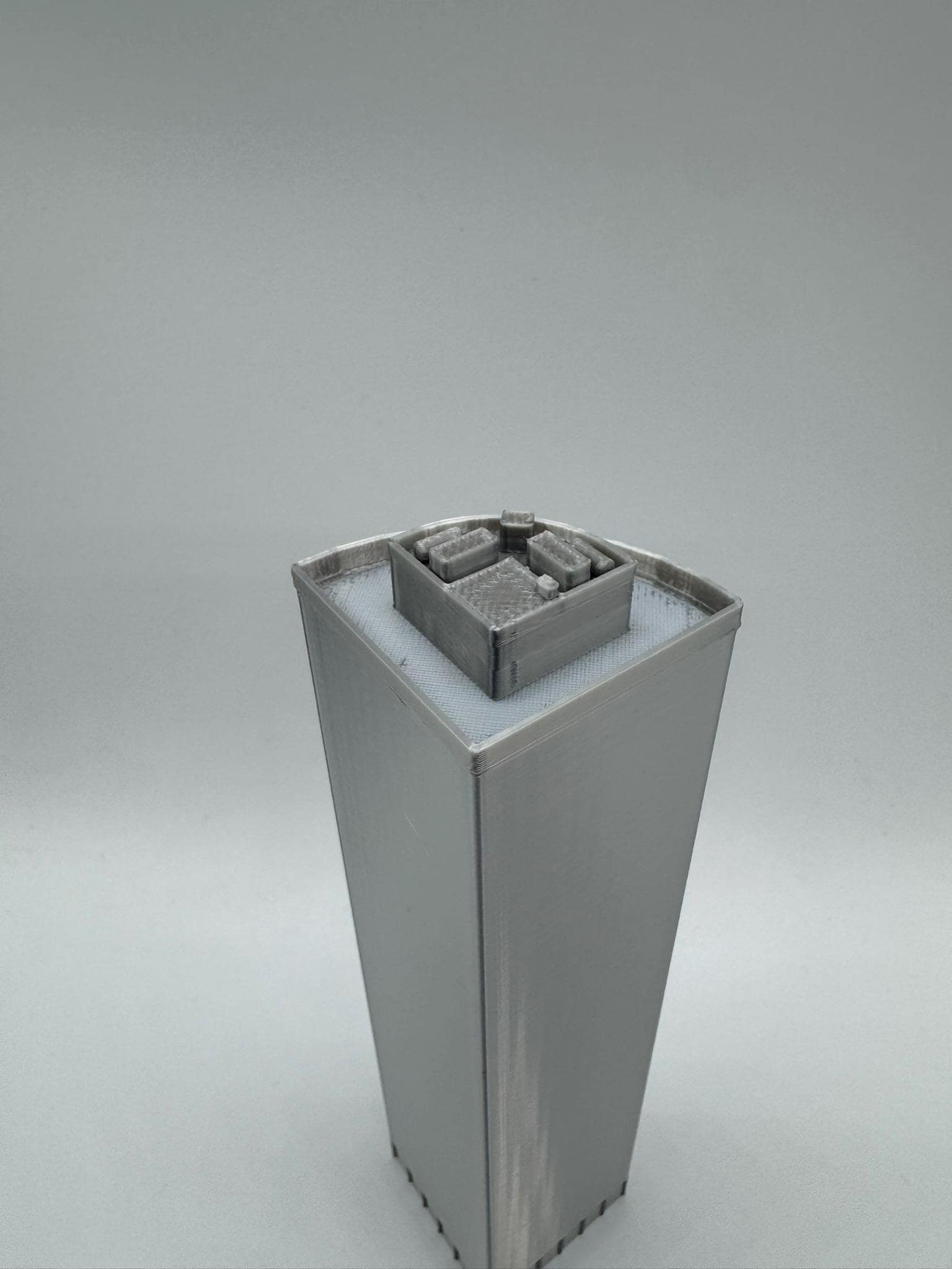 StarsoftheCity 17 State Street 3D Printed Building Model, 1:1000 Scale Silver