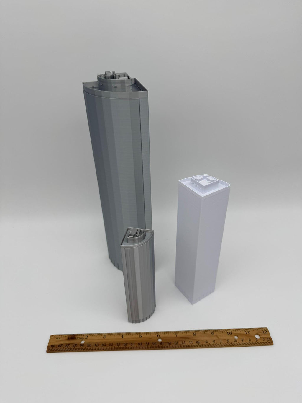 StarsoftheCity 17 State Street 3D Printed Building Model, 1:1000 Scale Silver