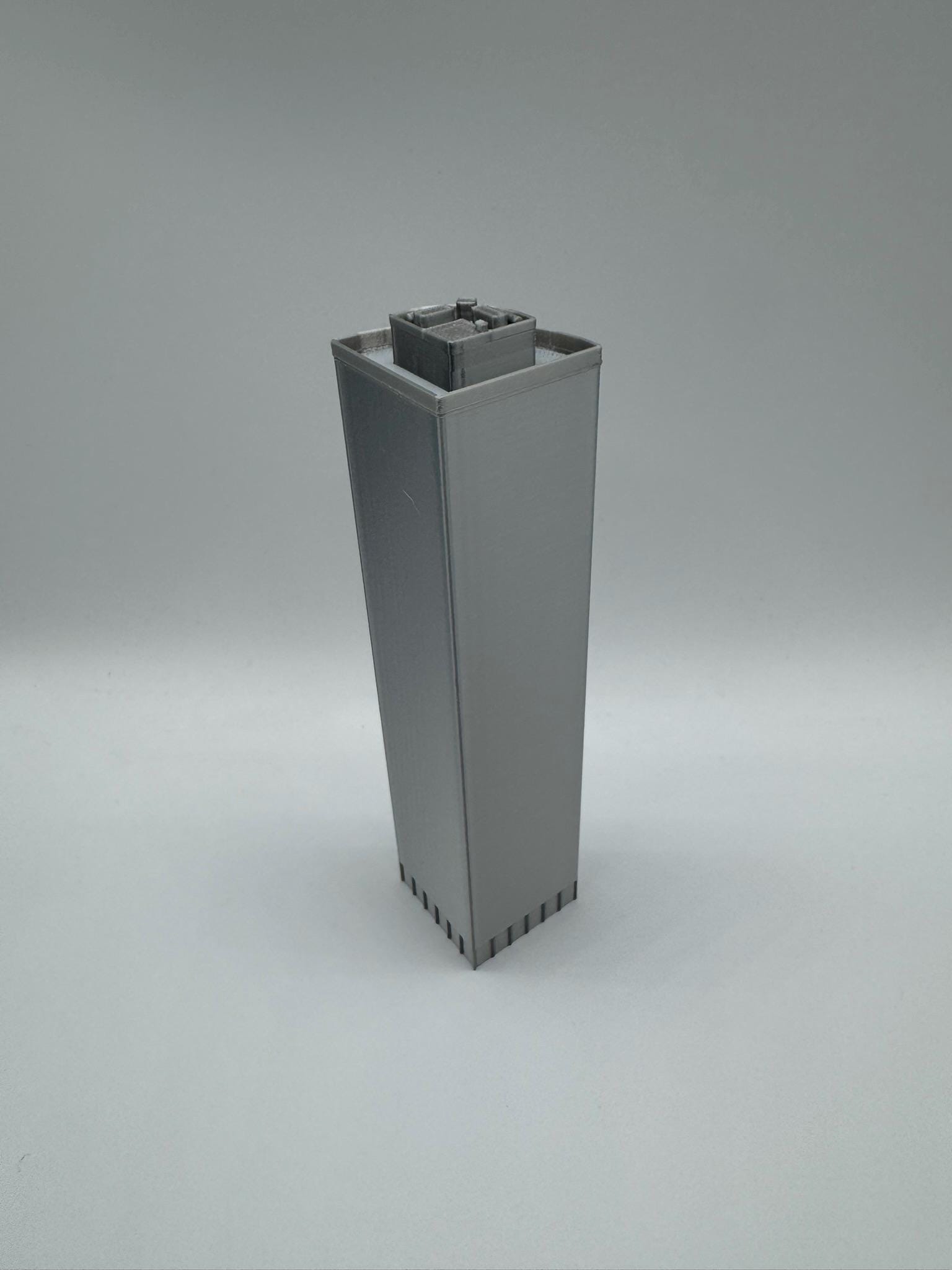 StarsoftheCity 17 State Street 3D Printed Building Model, 1:1000 Scale Silver
