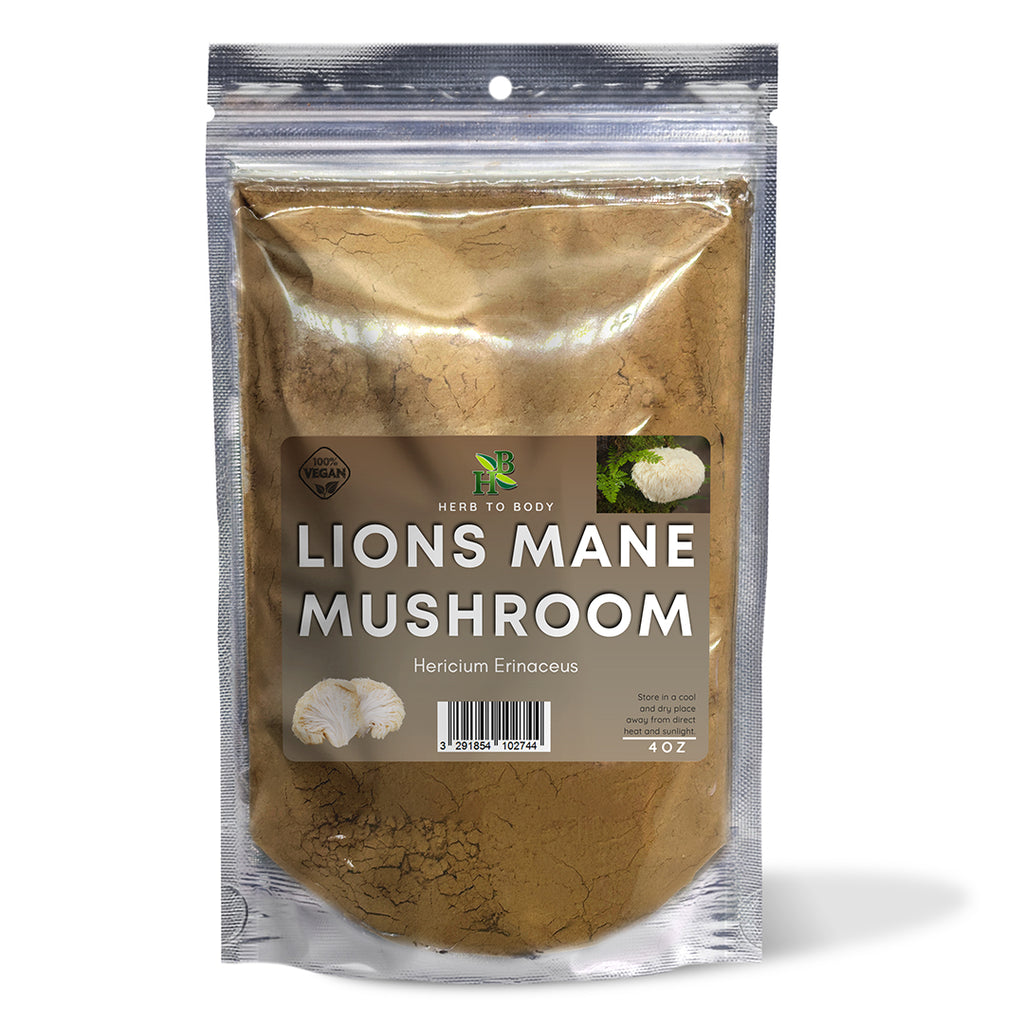 Herb To Body Organic Lion's Mane Mushroom Powder 4oz