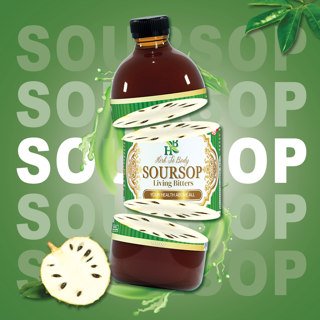 Herb to Body Soursop Living Bitter Herbal Supplement 16 fl oz