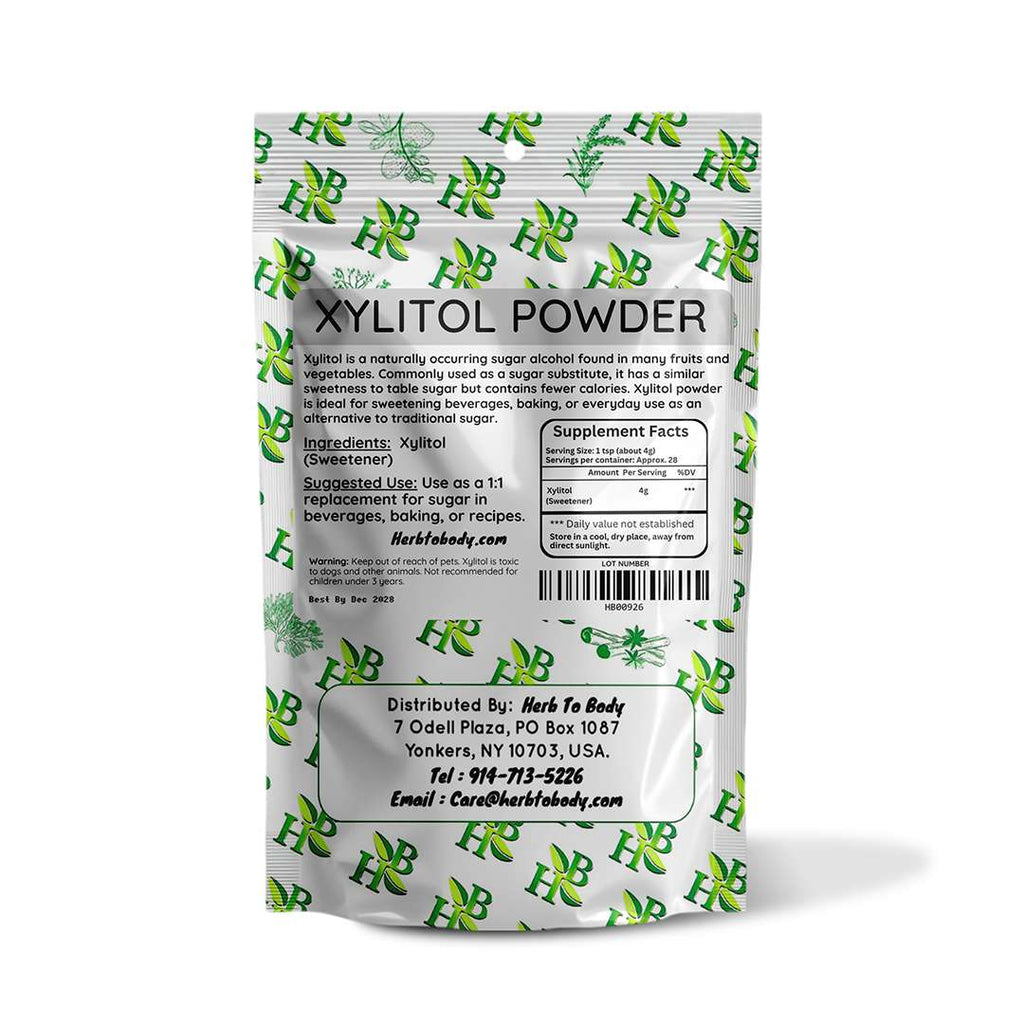 Xylitol Powder Natural Sugar Substitute 4oz and 1lb