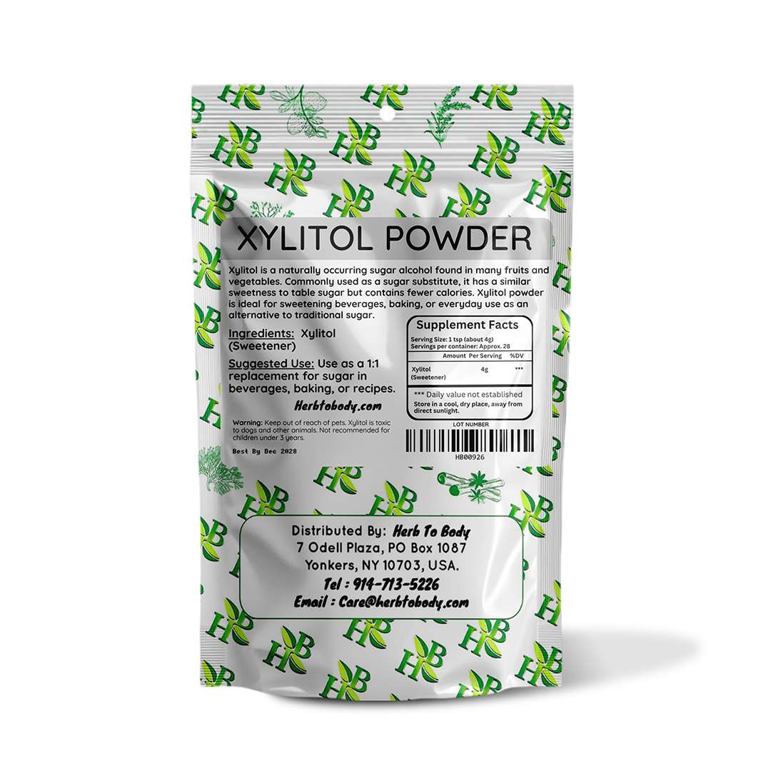Xylitol Powder Natural Sugar Substitute 4oz and 1lb